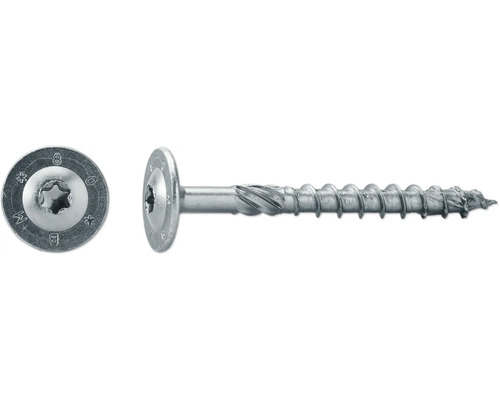 JD Plus Konstruktionsschraube Tellerkopf mit I-Stern 8 x 340 mm galvanisch verzinkt 50 Stück