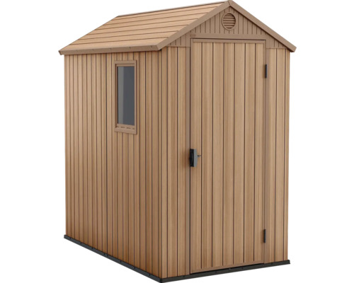 Abri de jardin plastique KETER Darwin 4x6 Evotech™ 112x176.5 cm brun