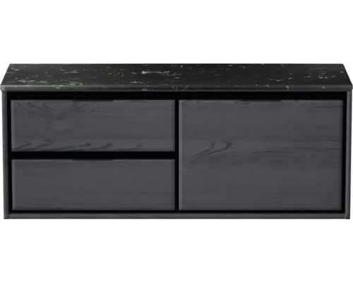 Meuble sous-lavabo avec deux tiroirs et une porte