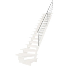 Garde-corps aluminium pour escalier Pertura Agape 1/4 tournant