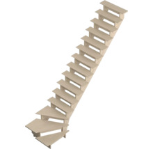 Escalier en bois avec escalier en colimaçon pour l''intérieur