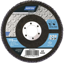 Meule à lamelles Norton de 115 mm de diamètre pour le meulage du métal et de l''acier inoxydable