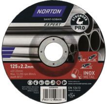 Norton Saint-Gobain Expert disque à tronçonner 125 x 2,2 millimètres pour métal