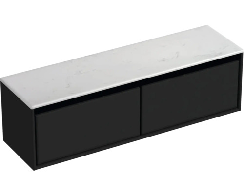 Waschtischunterschrank mit zwei Schubladen und Ablagefläche