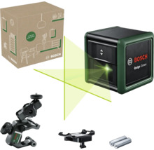 Bosch Quigo Green Kreuzlinienlaser mit Stativ, Batterien und Zubehör im Lieferumfang