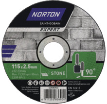 Norton Saint Gobain Expert disque à tronçonner, 115 x 2,5 mm, disque à tronçonner pour pierre
