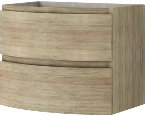 Meuble sous-vasque en bois avec deux tiroirs