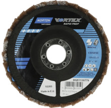 Norton Vortex Rapid Prep Schruppscheibe, Korngrösse grob, Durchmesser 125 Millimeter