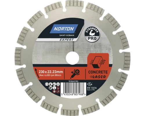 Norton Expert Diamantscheibe Pro Concrete Laser Ø 230x22,23 mm