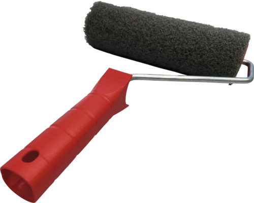 Rouleau de peinture avec poignée rouge