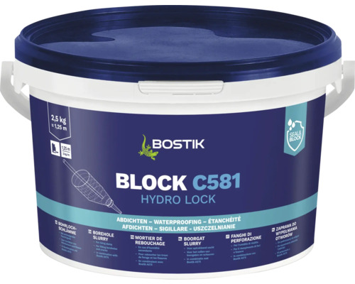 Bostik C581 HYDRO LOCK Bohrlochschlämme 2,5 Kg Bostik C581 HYDRO LOCK Bohrlochschlämme 2,5 Kg