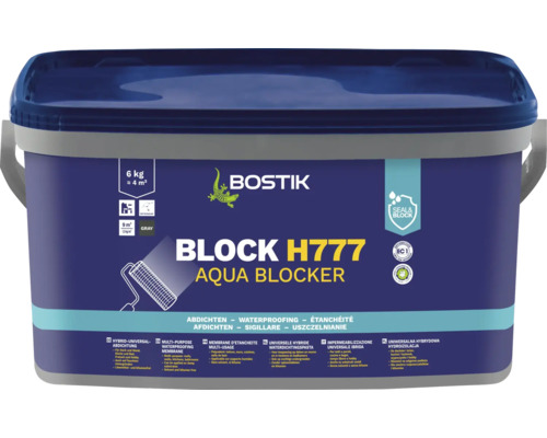 Étanchéité liquide universelle hybride Bostik BLOCK H777 AQUA BLOCKER 6 kg