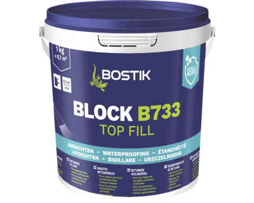 Bostik BLOCK B733 TOP FILL Bitumenspachtelmasse 1 Kg Bostik BLOCK B733 TOP FILL Bitumenspachtelmasse 1 Kg