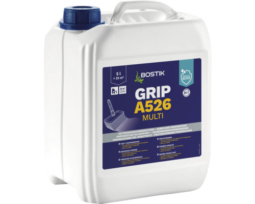 Sous-couche d'accrochage multiple Bostik Grip A526 5 l Bostik Grip A526 Multi préparation de surface en bidon de 5 litres