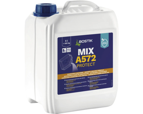 Bostik MIX A572 PROTECT additif d&apos;étanchéité pour béton et mortier 5 l