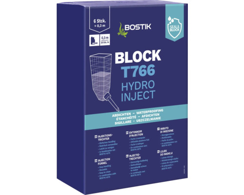 Bostik BLOCK T766 HYDRO INJECT Injektionstrichter Pack = 6 St Bostik BLOCK T766 HYDRO INJECT Injektionstrichter Pack = 6 St