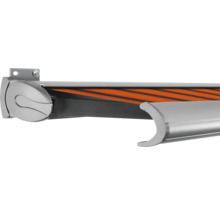 Markise mit Streifenmuster