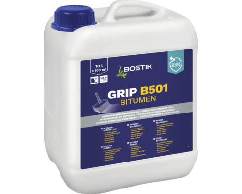 Peinture bitumineuse Bostik GRIP B501 BITUMEN 10 l Primaire bitumineux Bostik Grip B501, bidon de 10 litres