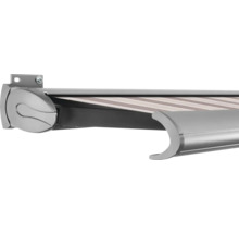 Detailansicht einer Markise für den Aussenbereich.