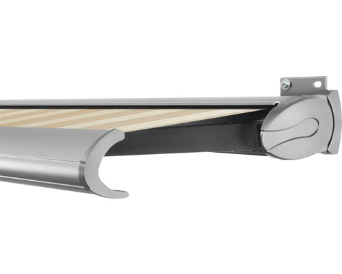 SOLUNA Kassettenmarkise Exclusiv 2x1,5 Stoff Dessin S2238 Gestell E6EV1 silber eloxiert Antrieb rechts inkl. Motor und Wandschalter SOLUNA Kassettenmarkise Exclusiv 2x1,5 Stoff Dessin S2238 Gestell E6EV1 silber eloxiert Antrieb rechts inkl. Motor und Wandschalter