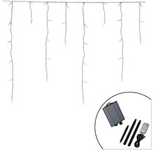 Solar Lichterkette mit Eiszapfenoptik und Zubehör