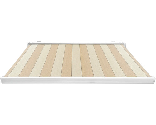 Markise mit gestreiftem Stoff