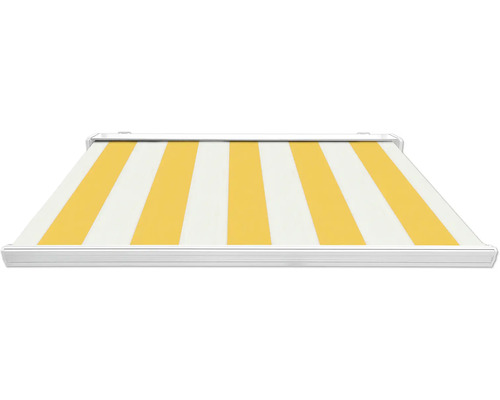 Markise mit Streifenmuster