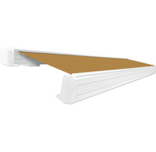 Store banne déplié avec tissu