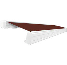 Store de terrasse avec tissu marron
