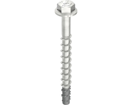 HECO MULTI-MONTI-plus Betonschraube Sechskantkopf 7,5 x 105 mm Edelstahl A4 50 Stück Holzbauschraube mit Tellerkopf