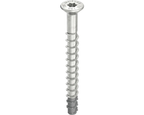 HECO MULTI-MONTI-plus Betonschraube Senkkopf Torx 7,5 x 75 mm Edelstahl A4 50 Stück Einzelne Schraube mit Torx-Antrieb
