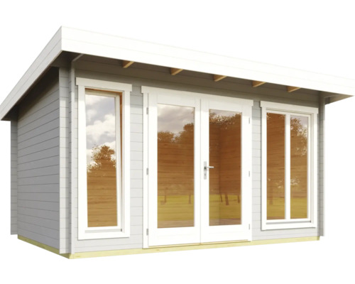 Abri de jardin avec fenêtres et double porte