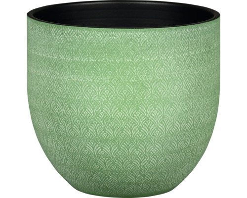 Pot de fleurs Passion for Pottery grès cérame 14 x 14 x 12 cm vert