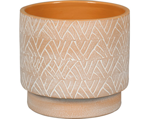 Pot de fleurs Passion for Pottery grès cérame 20 x 20 x 18 cm orange