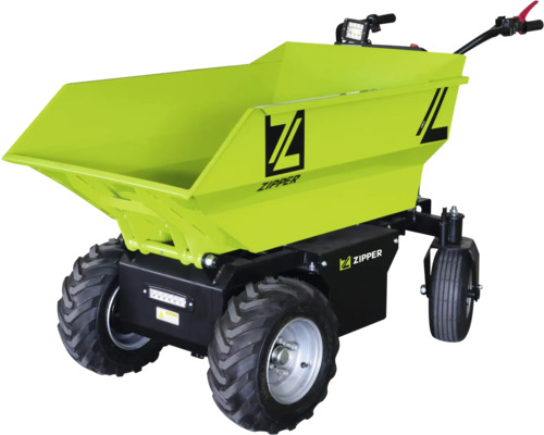 Zipper Minidumper Elektro Dumper ZI-ED500 Motorisierte Schubkarre mit Mulde und vier Rädern