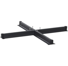 Base en croix pour parasols en acier