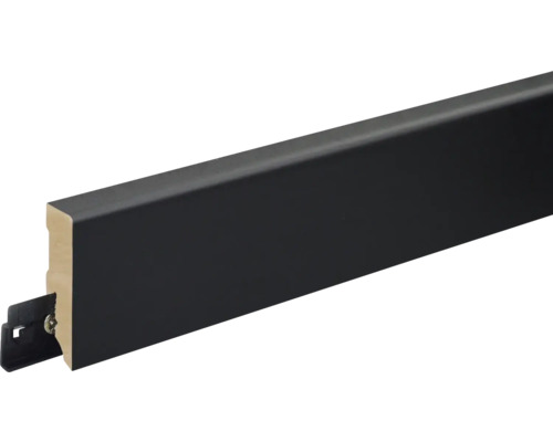 Plinthe en bois avec fixation à clip