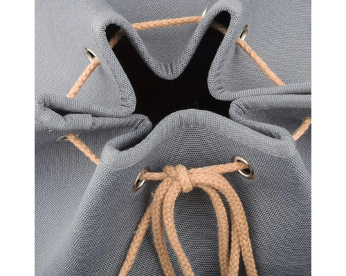 Sac de sport gris avec cordon de serrage