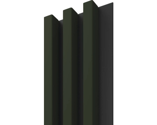 Panneau décoratif Linea Slim 3 vert noir 30x150x2650 mm