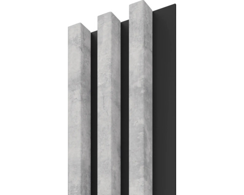 Dekorpaneel Linea Slim 3 grau schwarz 30x150x2650 mm