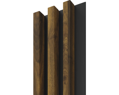 Panneau décoratif Linea Slim 3 noisette noir 30x150x2650 mm Panneau décoratif Linea Slim 3 noisette noir 30x150x2650 mm