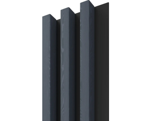 Dekorpaneel Linea Slim 3 blau schwarz 30x150x2650 mm