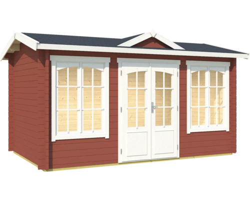 Abri de jardin avec double porte et fenêtres