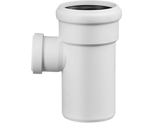 Dérivation transition vers pointe HT 87,5° SKOLANsafe DN 90/50 mm Tuyau d''évacuation en T en plastique