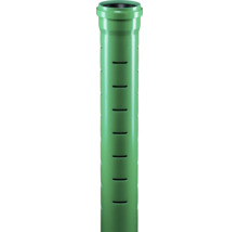 Tuyau de drainage en plastique avec fentes.
