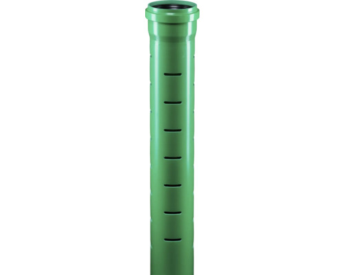 KG2000 EM Teilsickerrohr geschlitzt DN 160 mm 3000 mm Drainagerohr aus Kunststoff mit Schlitzen.