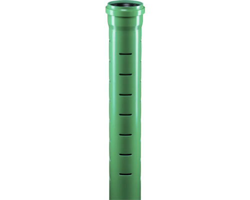 KG2000 EM Teilsickerrohr geschlitzt DN 160 mm 6000 mm Drainagerohr aus Kunststoff mit Schlitzen