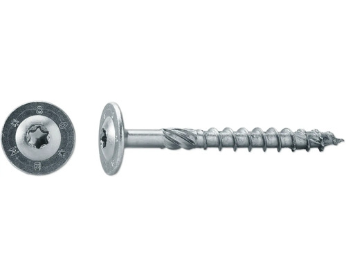 JD Plus Konstruktionsschraube Tellerkopf mit I-Stern 10 x 280 mm galvanisch verzinkt 25 Stück