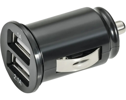 Chargeur de voiture USB 12V 1A + 2,1 A