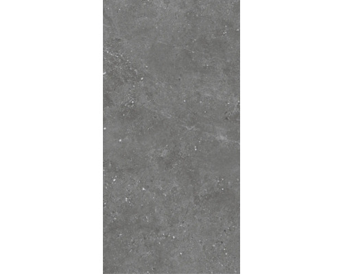 Dalle de terrasse en grès cérame fin Rock Graphite bord rectifié 120 x 60 x 2 cm